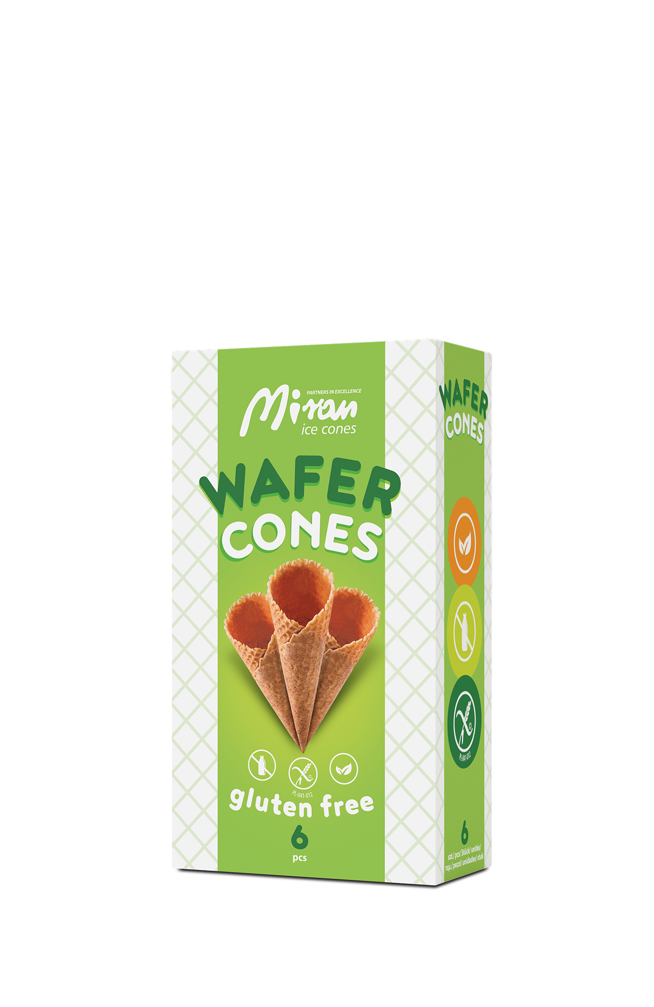Wafer cones gluten-free